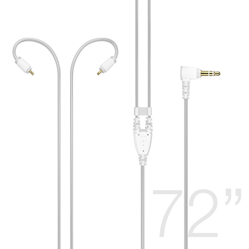 MEE audio MX PRO Series M6 PRO 72-inch Extended-length Stereo Audio Cable (Clear) - Image 2